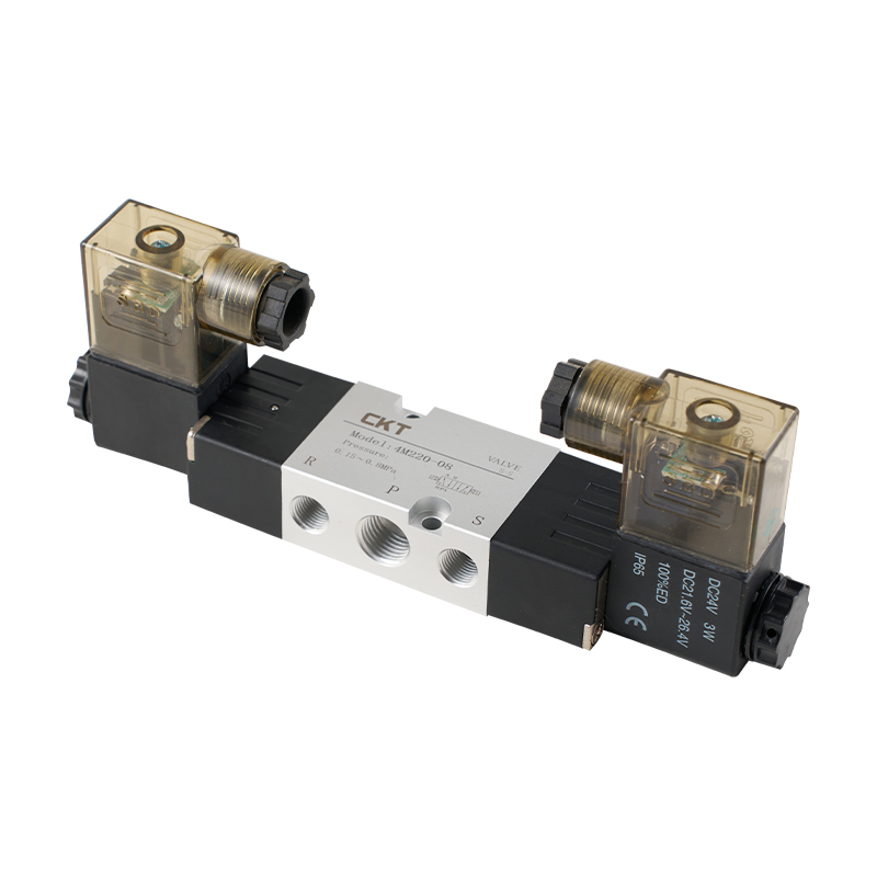 Electrovalvă cu 5 căi cu panou lateral comandat cu pilot seria 4M